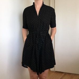 Curator SF black tie-waist dress- size M